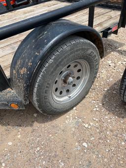 2019 East Texas Longhorn 77"X12' Single Axle Bumper Pull Utility Trailer VIN 17622 Title, $25 Fee