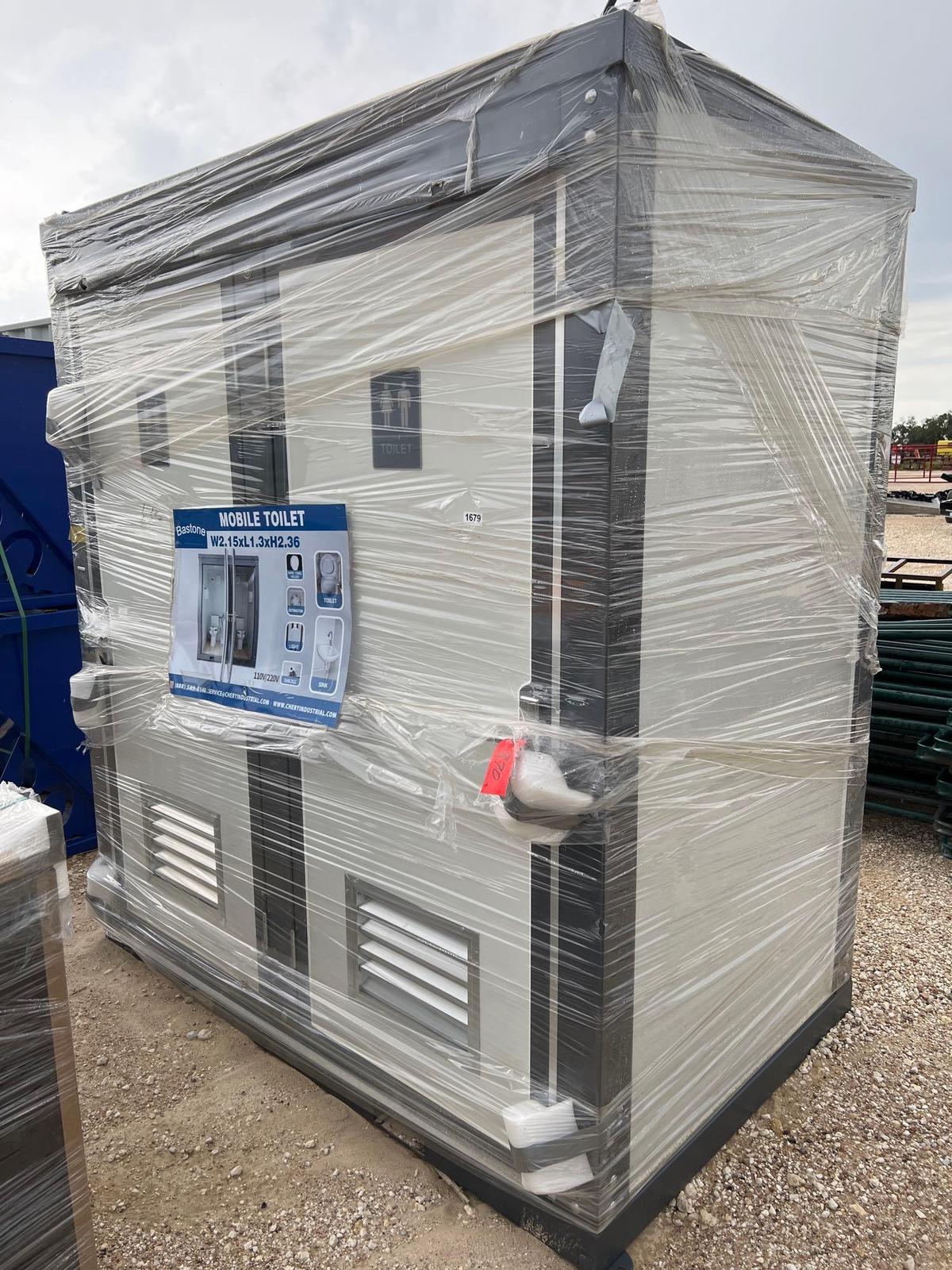 Unused Mobile Double Toilet with Sink