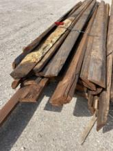 Bundle of Approx. 30 - 10' Creosote 1/4 Rounds - ONE MONEY