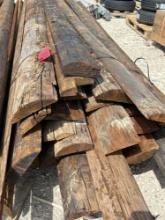 Bundle of Approx. 30 - 10' Creosote 1/4 Rounds - ONE MONEY