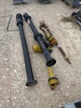 5 Pieces of Assorted PTO Shafts & 2 Long Shrouds
