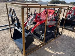 Unused YSRT14 Mini Tracked Skid Steer Stand On Gas Powered