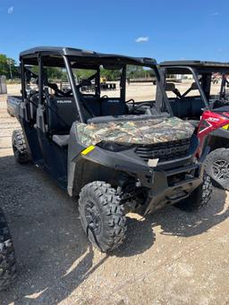 2024 Polaris 1000 Camo Crew Plastic Top 154 Hours VIN 50721 Title, $25 Fee SLOW TITLE