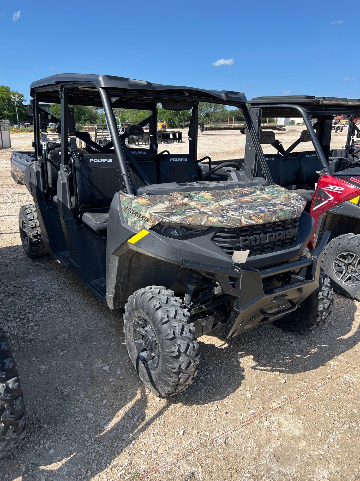 2024 Polaris 1000 Camo Crew Plastic Top 154 Hours VIN 50721 Title, $25 Fee SLOW TITLE