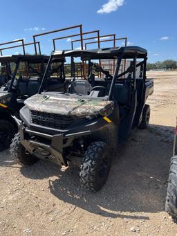 2024 Polaris 1000 Camo Crew Plastic Top 154 Hours VIN 50721 Title, $25 Fee SLOW TITLE
