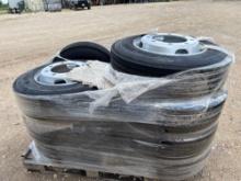 9 x Advance 215/75R17.5 Trailer Tires on 8 Lug Dual Wheels for 15K Axles NINE TIMES THE MONEY MUST