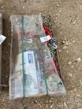 10 - 3/8 x 20' G70 Chains 5 - Ratchet Binders Unused