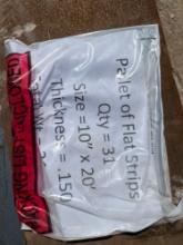 Approx 31 Pieces 10'' x 20' .150 Steel Strap SOLD BY THE BUNDLE