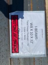 3 Pieces I Beam 8'' x 10'' x 32' - 96' Total SOLD BY THE LOT