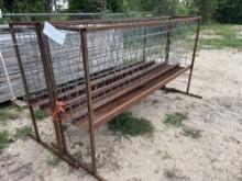 Hay Feeder with Trough 7'