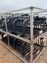Unused 72'' Skid Steer Rock Bucket Grapple SOLD ONE PER LOT