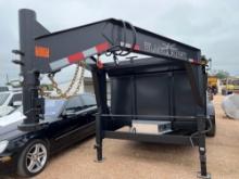 Unused 2025 Black Hawk 83'' x 16' Dump Trailer 7ga Floor 3 x 7,000lb Axles Spreader Gate. Ramps VIN