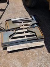 Blank Open Center Skid Steer Attachment Plate SOLD ONE PER LOT