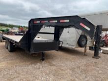 2022 MC 96'' x 16' Gooseneck Flatbed 2 x 7,000lb Axles VIN 92127 Title, $25 Fee