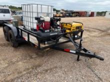 2024 C&M 77 x 12 Tandem Axle Trailer 1 - Gas Power Air Compressor 1 - Dewalt 8000 Generator and