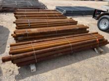 25 - 2 7/8 x 8' Pipe Post 25 Per Bundle 25 TIMES THE MONEY MUST TAKE ALL