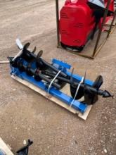 Unused Future Skid Steer Post Hole Digger with 10'' and 14'' Bits Round Drive