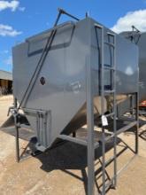 Unused feed bin, 14 ga. steel, holds 6600 # corn.