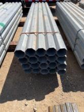 New 5" Octagon 12 Gauge Galvanized Post 10' Long 20 POST PER BUNDLE SOLD BY THE BUNDLE