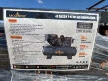 New 40 gallon 2 stage gas air compressor.