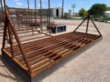 Unused 16' Cattle Guard with Wings