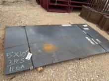 3 Sheets 5' x 10' 11 Gauge Diamond Plate Steel SOLD BY THE SHEET THREE TIMES THE MONEY MUST TAKE ALL