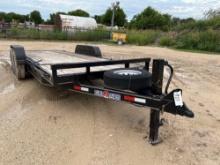 2024 Double A 83'' x 21' Manual Tilt with Cushion Cylinder 17' Tilt 4' Stationary 14 Ply Tires