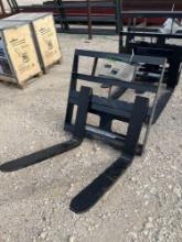 Mini Skid Steer Pallet Forks SOLD ONE SET PER LOT