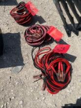4 Sets of Jumper Cables SOLD AS ONE LOT