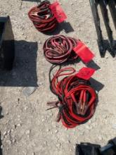 4 Sets of Jumper Cables SOLD AS ONE LOT