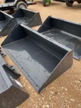 Unused 72'' Skid Steer Bucket SOLD ONE PER LOT
