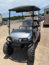 EZ Go Gas Powered Golf Cart Lifted. Top. Windshield. Rear Seat Runs