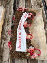 Set of 8 Unused 5/16'' x 7' G80 Double Chain Slings