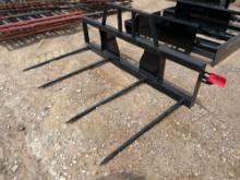 Unused Double Hay Spear for Skid Steer