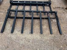 Clamp On 67'' 7 Tine Skid Steer Manure Forks SOLD ONE PER LOT