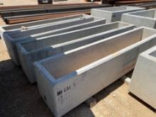 Unused Cox Concrete 80 Gallon Water Trough 96'' x 18'' x 16'' Deep SOLD ONE PER LOT