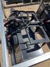 Unused 44" Mini Skid Steer Flat Bottom Grapple Bucket