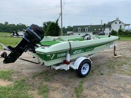 450 CM Terry Fishing Boat with Trailer