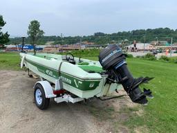 450 CM Terry Fishing Boat with Trailer