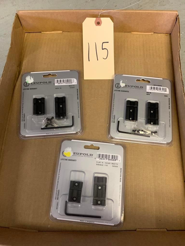 Leupold Rifleman 2PC Bases (3 sets) Rem 700, Savage 110 and Win 70