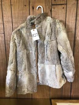 rabbit fur coat