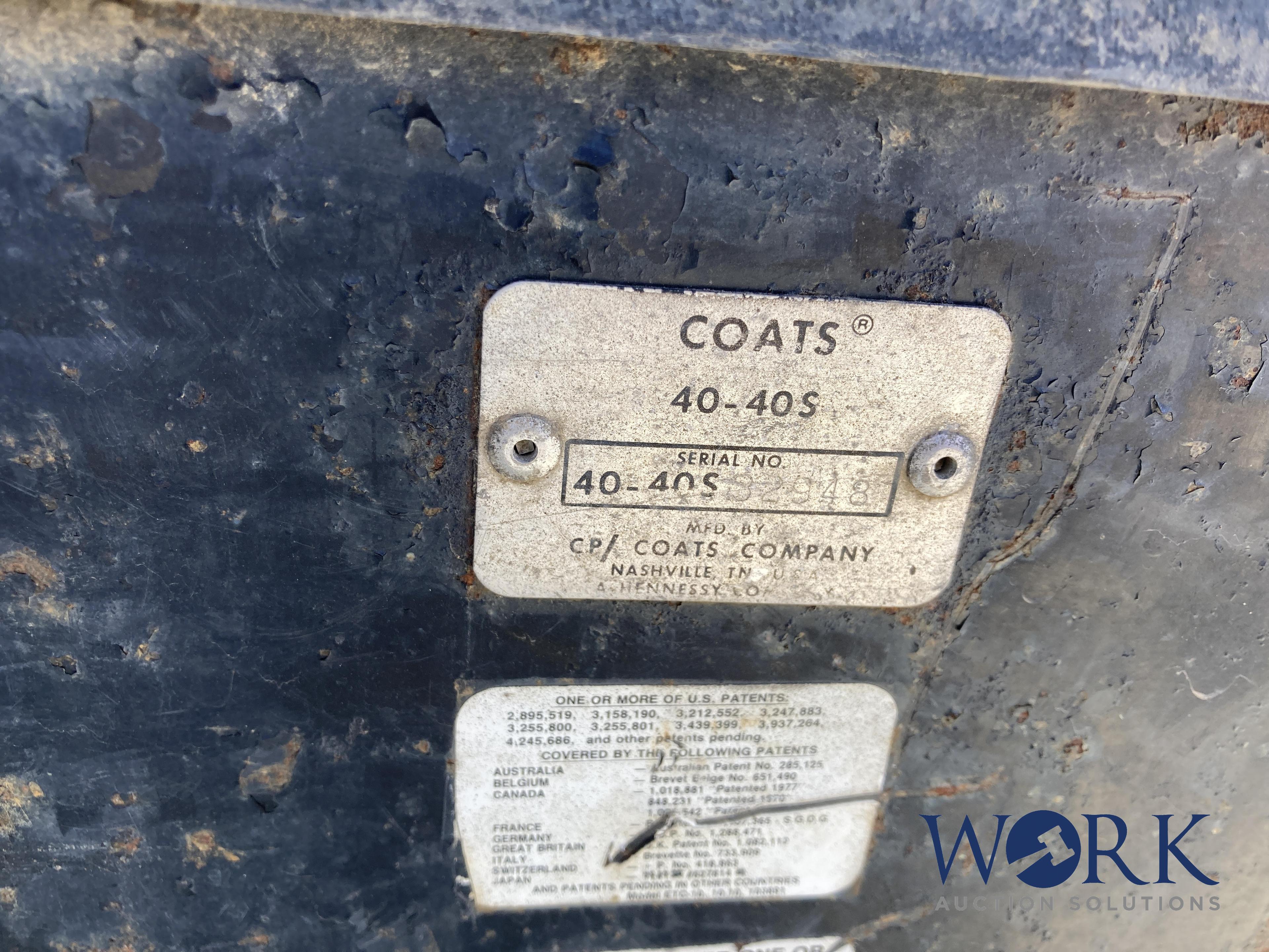 Coats Tire Machine