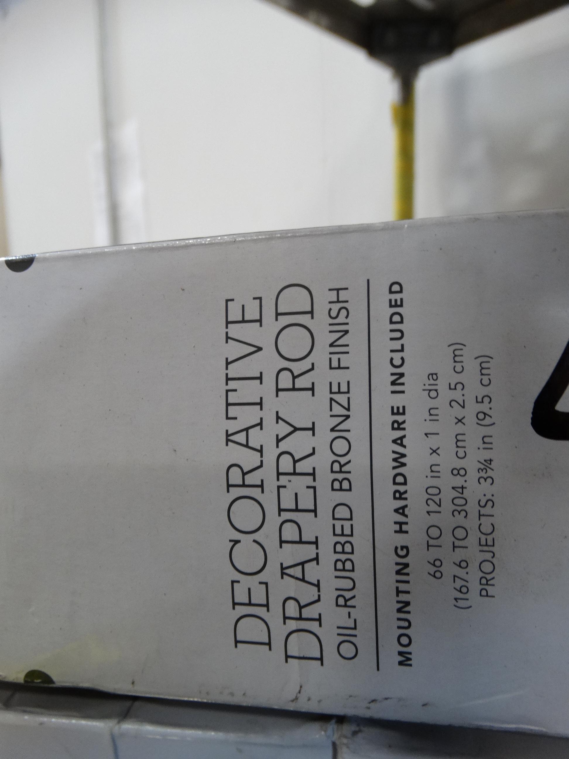 (3) Combined Drapery Rods