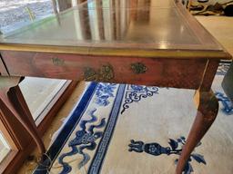 LEATHER TOP DESK