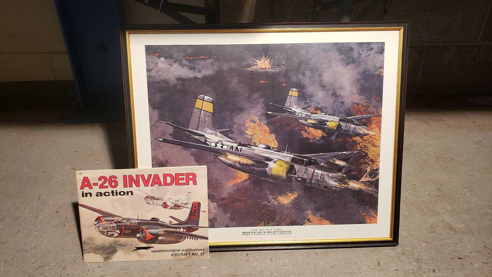 DOUGLAS A-26 INVADER ARTWORK AND BOOK