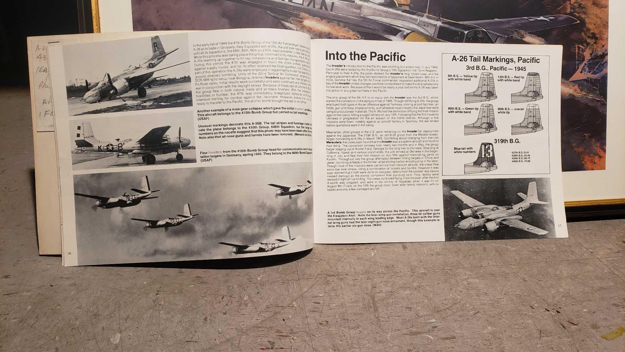 DOUGLAS A-26 INVADER ARTWORK AND BOOK