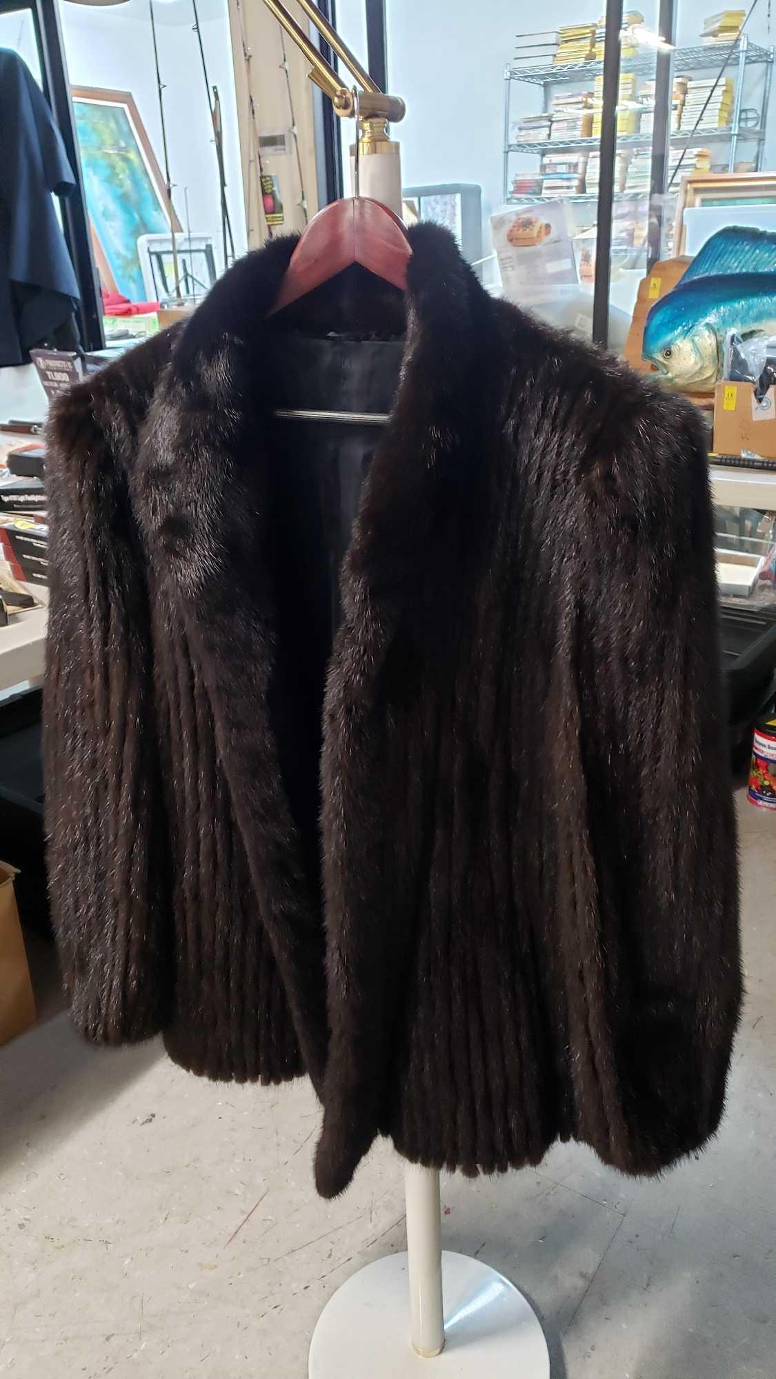 BROWN MINK COAT