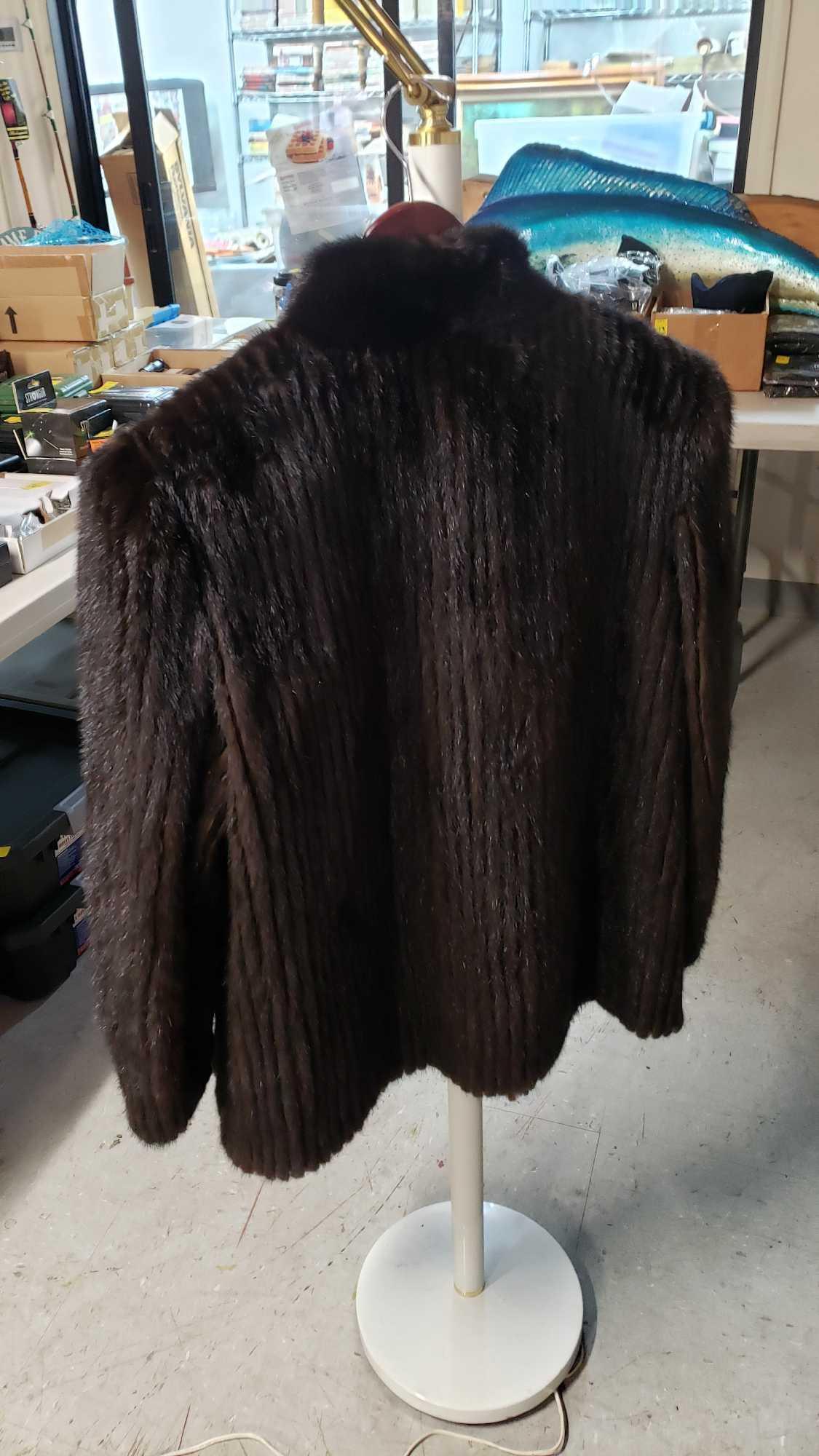 BROWN MINK COAT