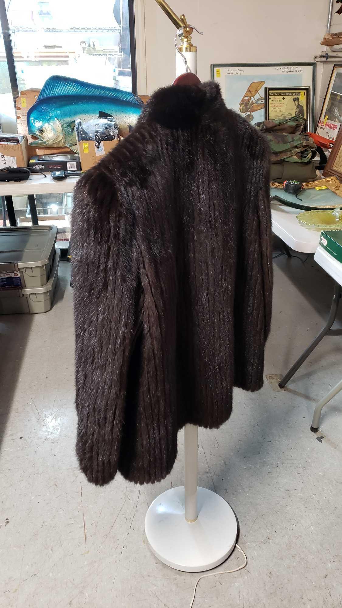 BROWN MINK COAT