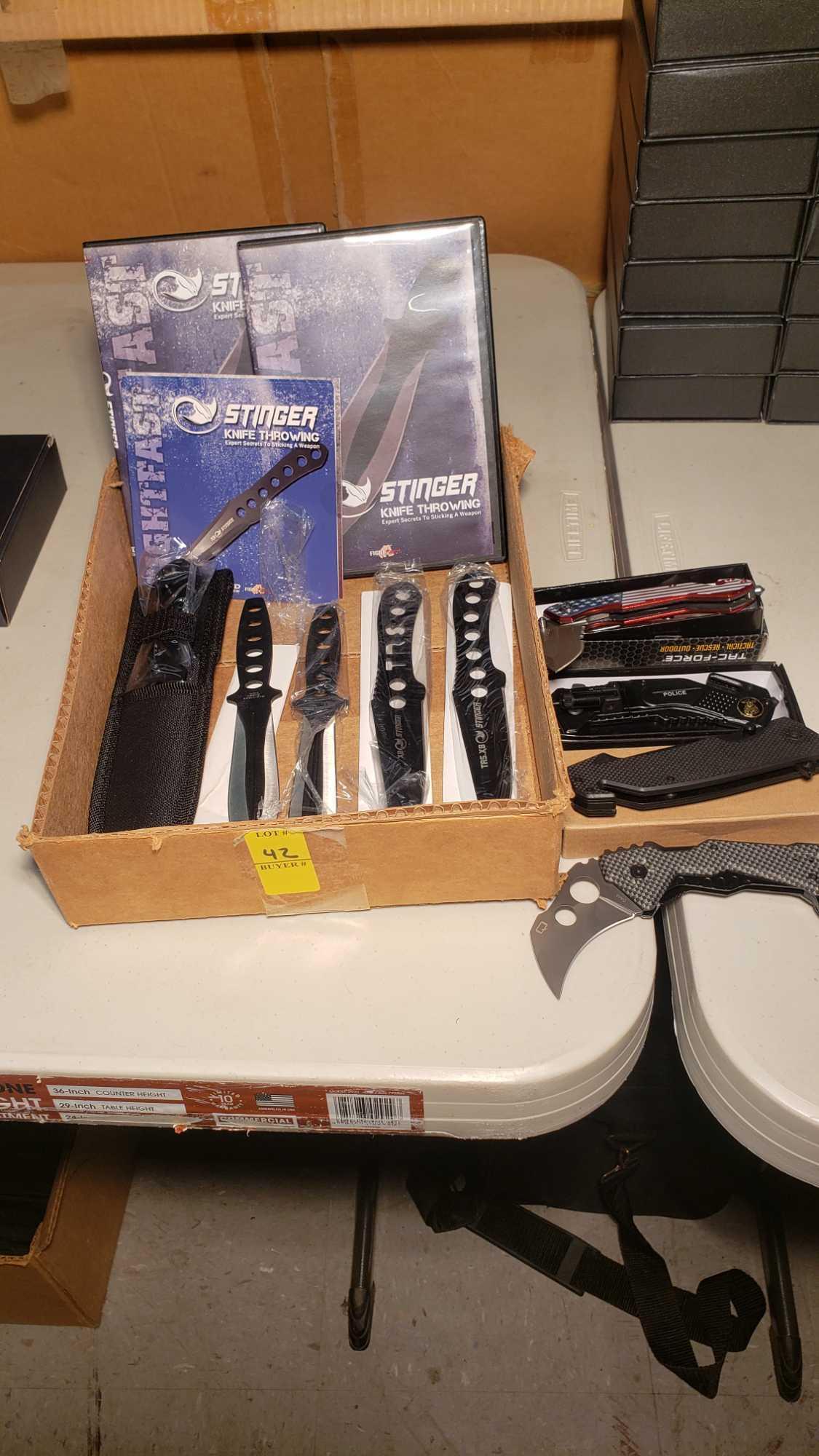 Throwing knives and Pocket Knives